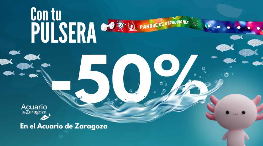 50% en el Acuario de Zaragoza