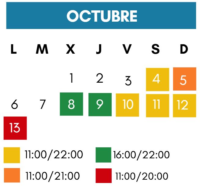 horario parque pilares