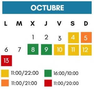 horario parque pilares